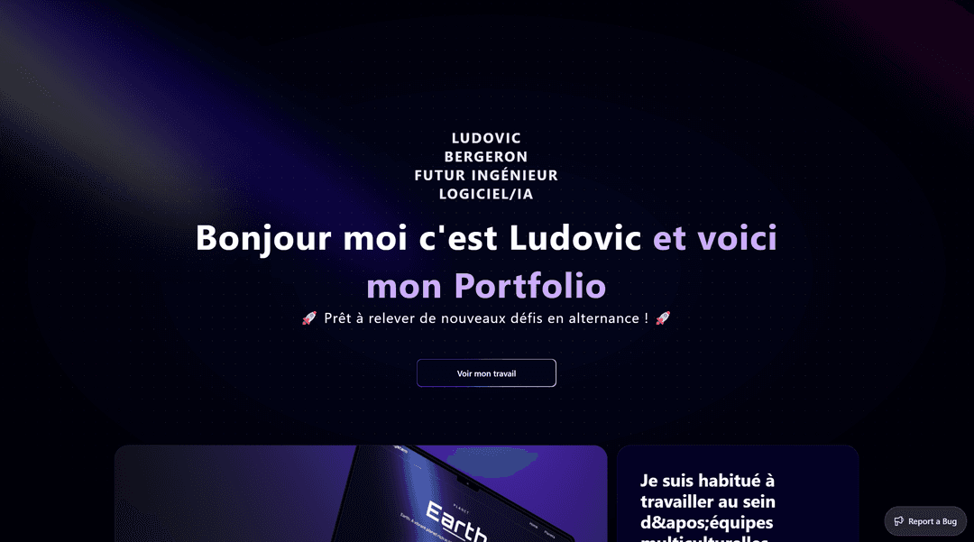 Mon Portfolio professionnel, Next.js
